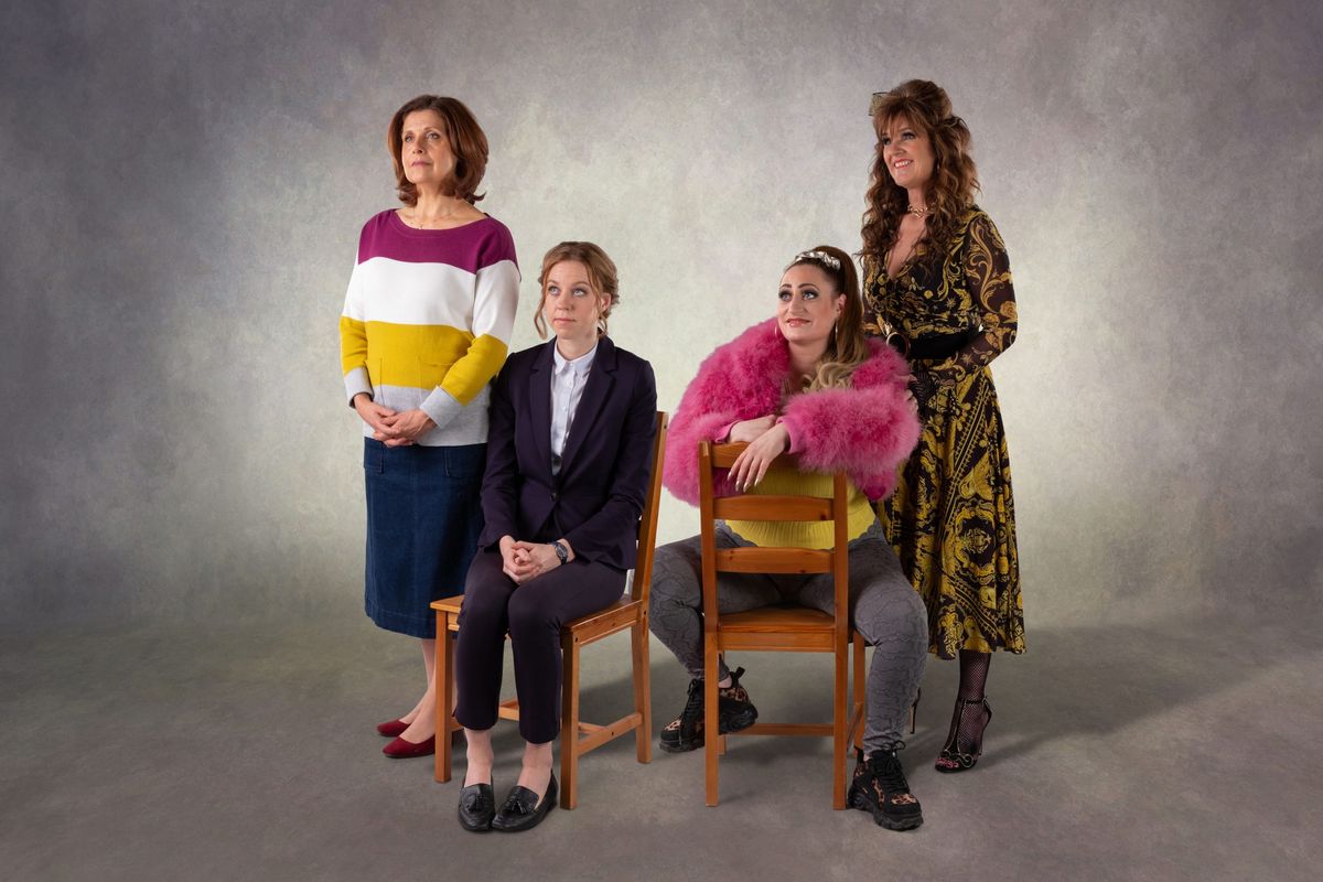 Rebecca Front, Ellie White, Lauren Socha and Siobhan Finneran in The Other One