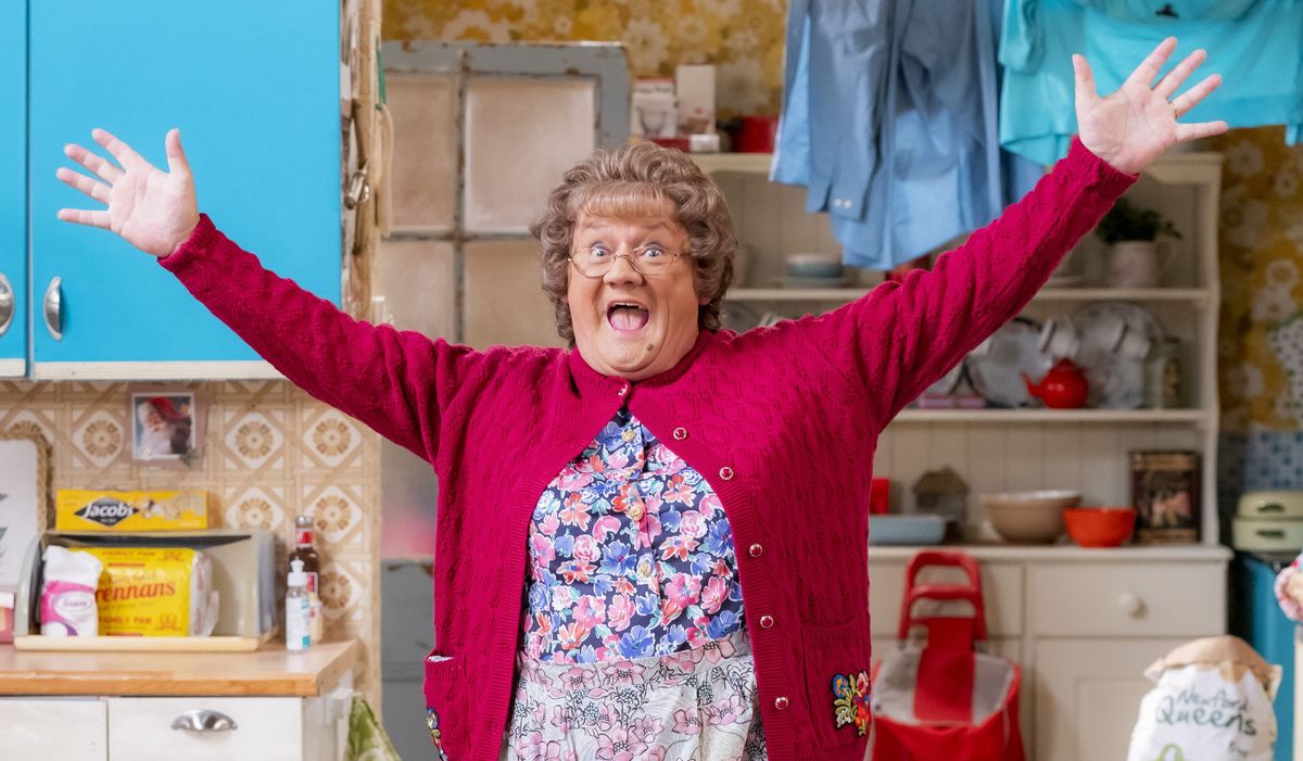 Brendan O&#039;Carroll in character as Mrs Brown