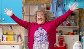 Brendan O'Carroll in character as Mrs Brown