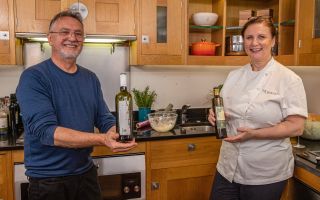 Raymond Blanc and Angela Hartnett in the kitchen