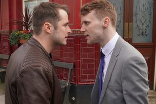 Ben Mitchell rows with Jay Mitchell in EastEnders