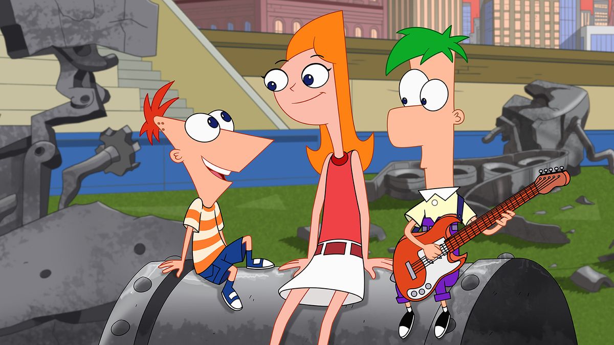 Phineas and Ferb with Candace in Phineas and Ferb The Movie