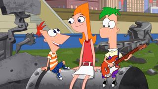 Phineas and Ferb with Candace in Phineas and Ferb The Movie
