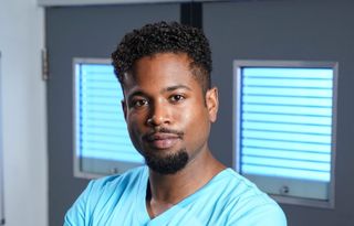 Marcus Griffiths plays Xavier Duval in Holby City