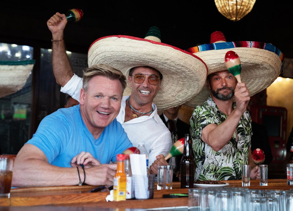 Gordon, Gino and Fred having fun in Mexico