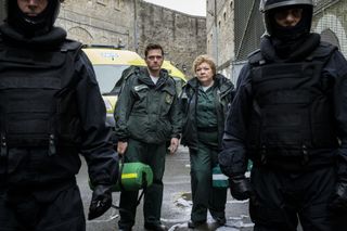 Paramedics Iain and Jan at a prison riot
