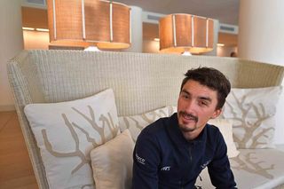 Julian Alaphilippe is relaxed before the start of Tirreno-Adriatico