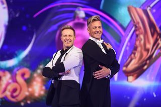 Ian 'H' Watkins and Matt Evers on the ice for Dancing on Ice 2019