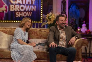 Emilia Fox and Lee Mack