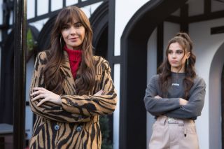 Cher Winters and Mercedes McQueen in Hollyoaks