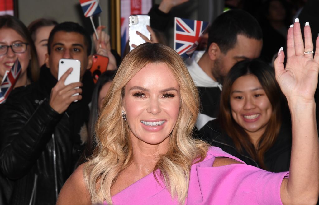 Amanda Holden, who appeared in EastEnders, waving