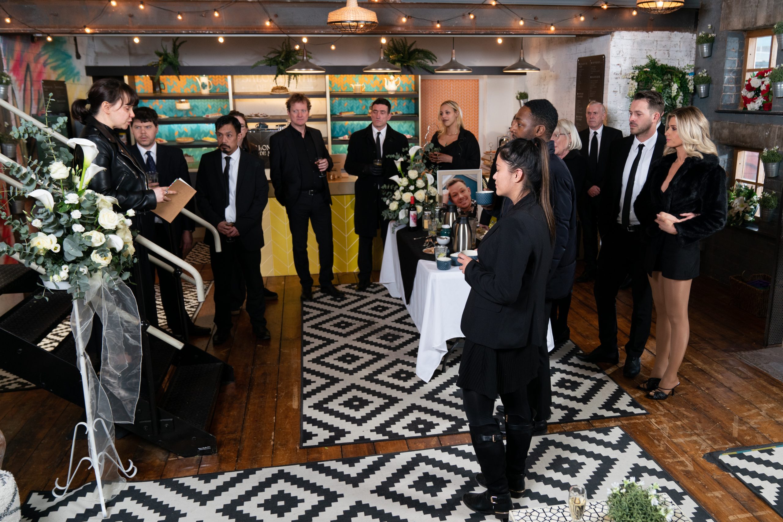 Kyle Kelly's funeral in Hollyoaks