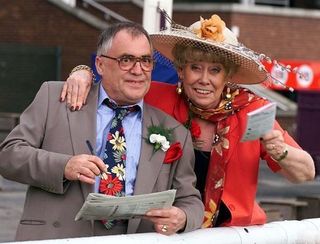 Coronation Street stars Bill Tarmey and Liz Dawn (Jack and Vera Duckworth)