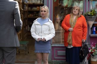 Theresa McQueen and Sally St Claire in Hollyoaks