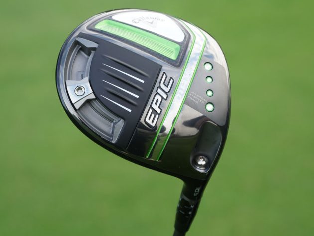 Callaway Epic Max Driver, callaway driver with grass background, moveable weight on driver