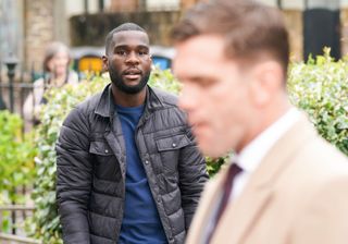 Jack Branning has a run in with Isaac Baptiste