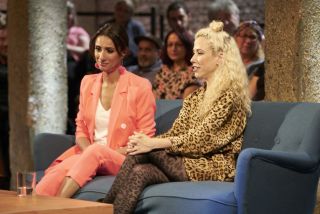 Host Anita Rani with Joana