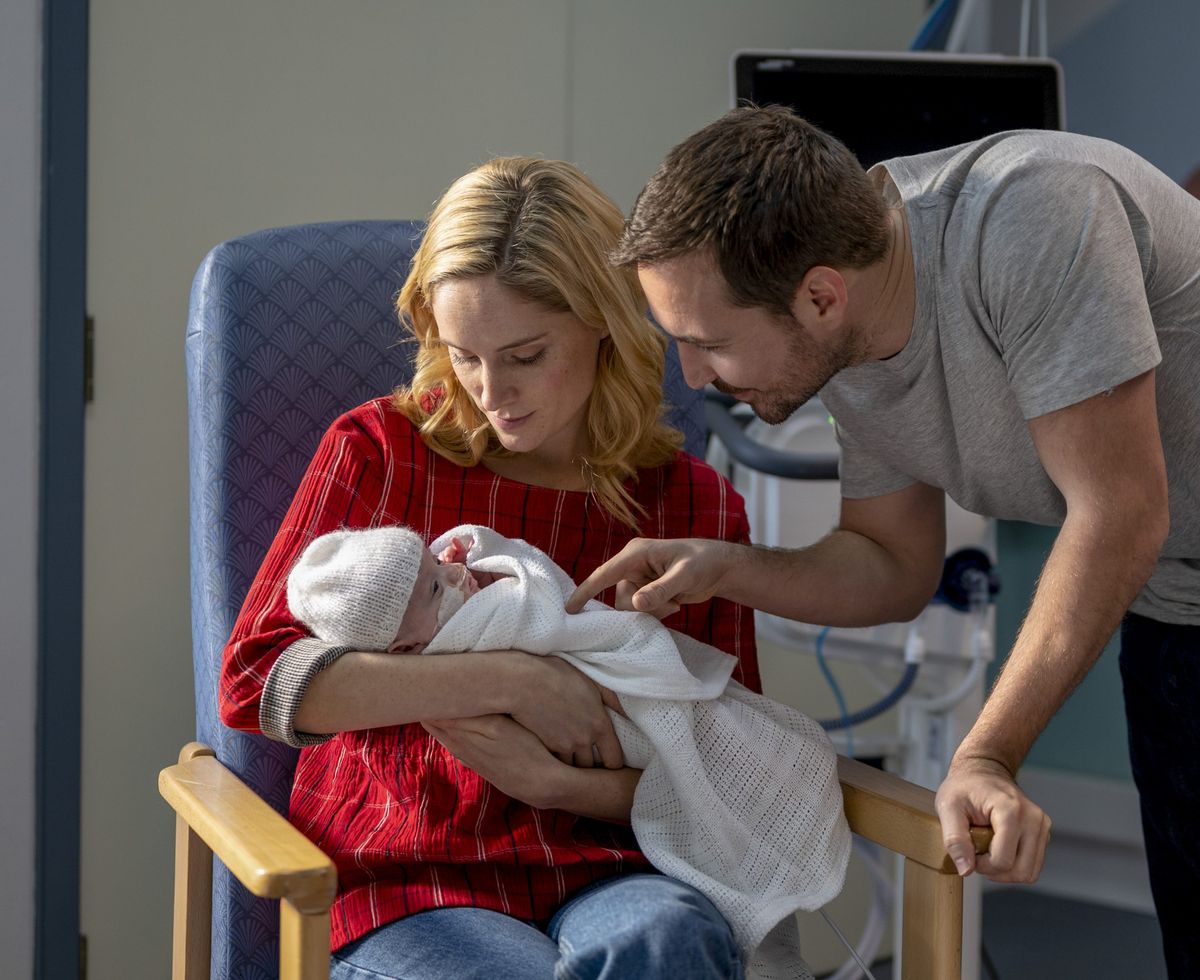 Sophie Rundle and Martin Compston