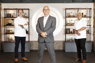 Monica Galetti, Gregg Wallace and Marcus Wareing MasterChef: The Professionals